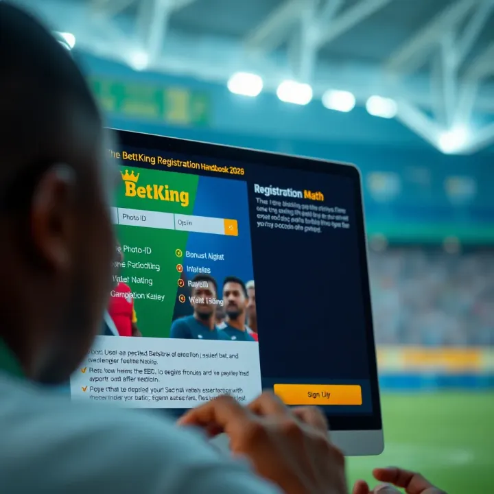 Smartphone showcasing BetKing app dashboard with balance and betting options