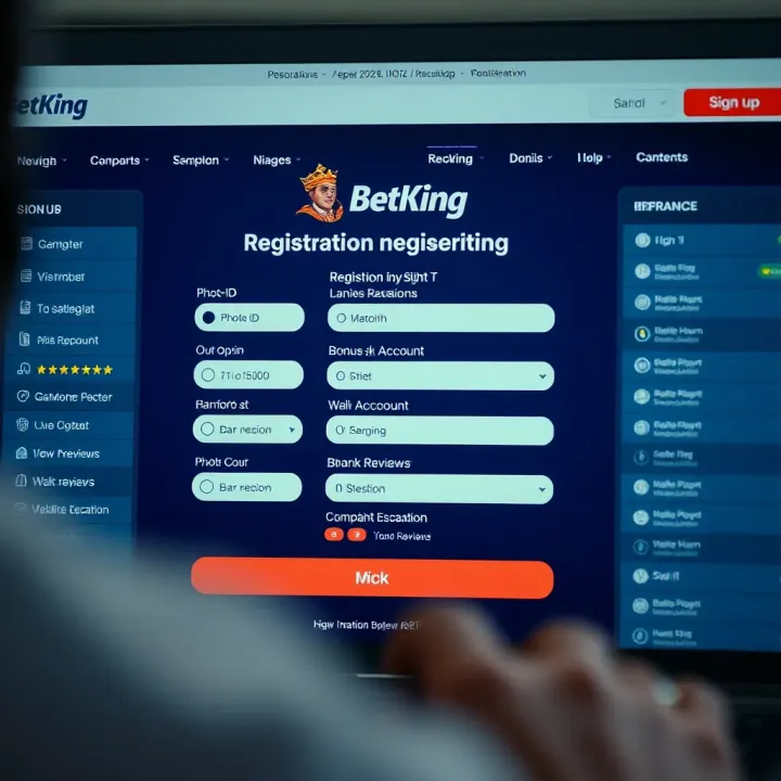 Mobile device with BetKing app open, highlighting easy navigation and secure betting features