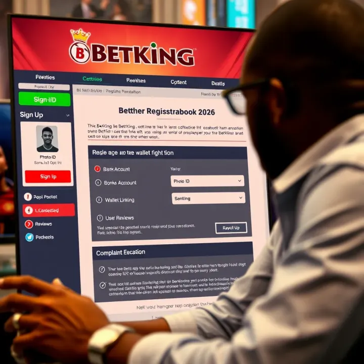 Mobile phone screen displaying BetKing app with customer service chat open