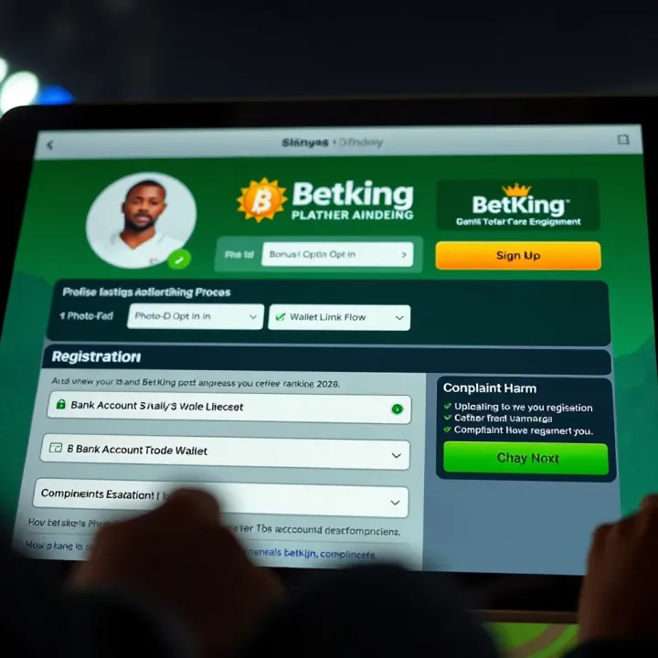 Screenshot showing BetKing app download page on a smartphone in Nigeria