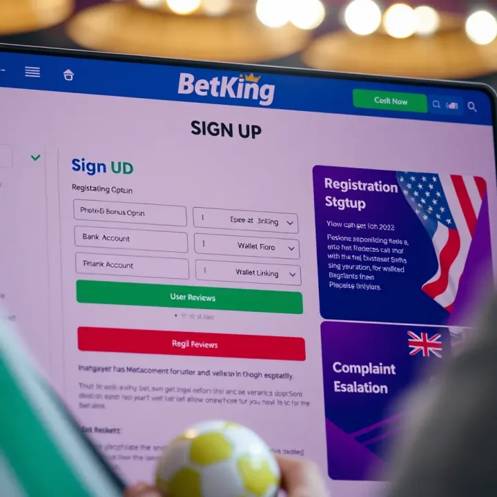 Smartphone showing BetKing betting options with smooth performance indicators