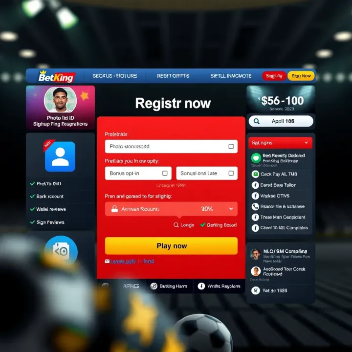 Mobile phone displaying BetKing app interface with sports betting options