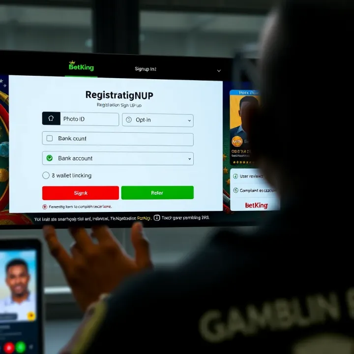 User interface showing BetKing Casino payment methods and secure transaction icons