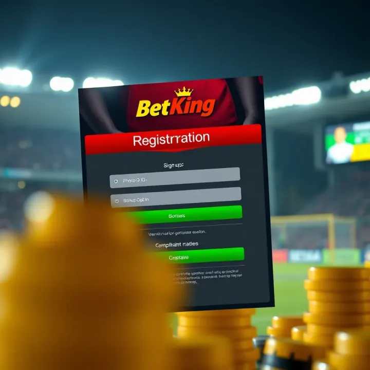Mobile device displaying BetKing Kenya app interface with sports betting options