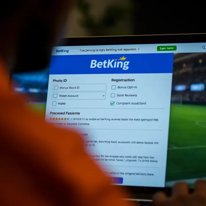 Digital interface showing live sports betting options and real-time odds updates on BetKing platform
