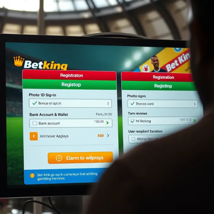 User interface showing live football match streaming on BetKing app with betting options
