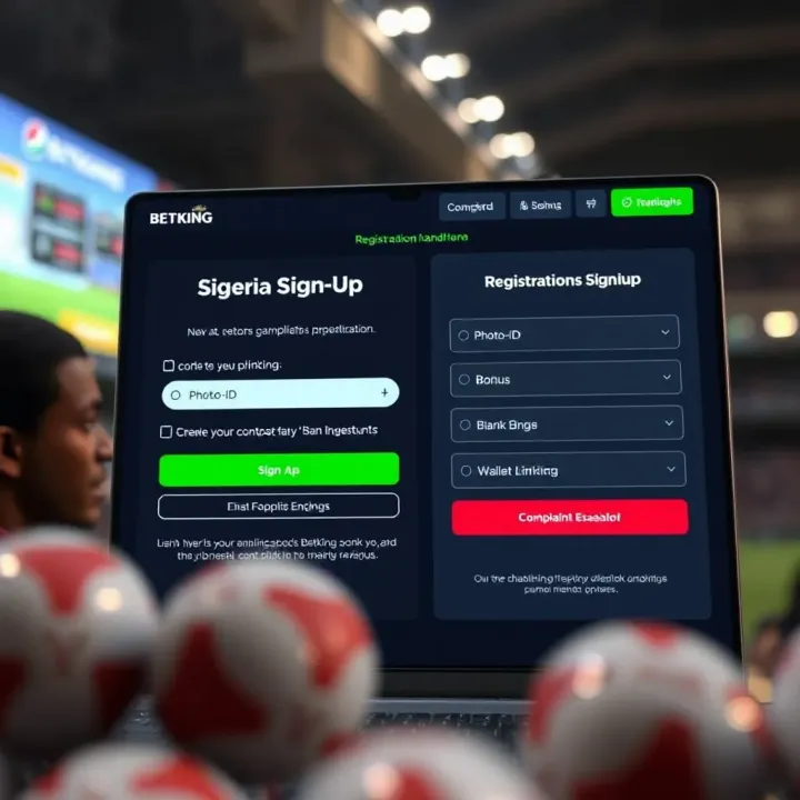 User navigating deposit and withdrawal features on Betking mobile platform