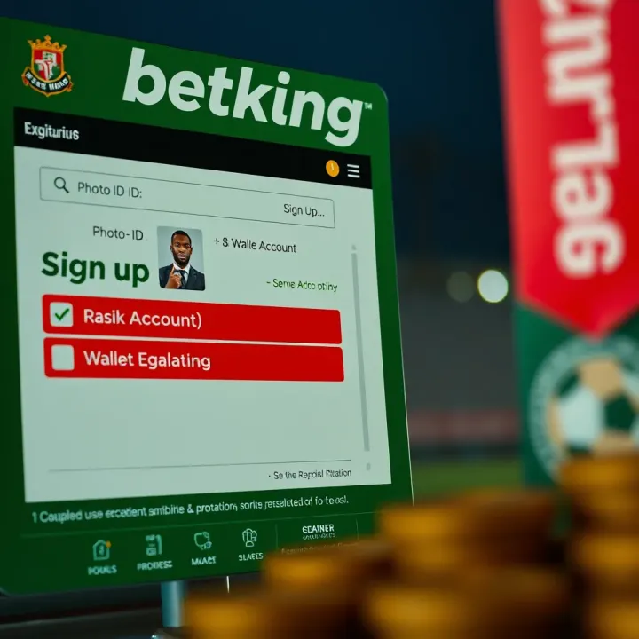 Secure transaction screen showing deposit and withdrawal options within BetKing mobile platform