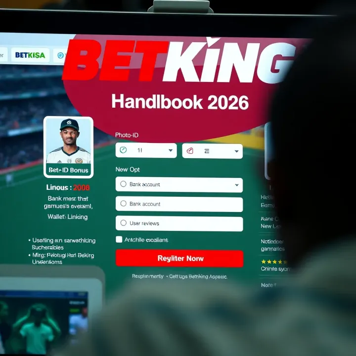 Mobile phone displaying the BetKing Nigeria app interface with colorful betting options