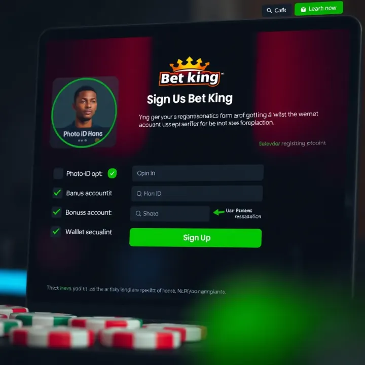 Mobile device displaying Betking app interface with betting markets and user navigation