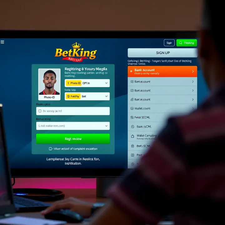 Screenshot of BetKing withdrawal interface showing payment options available to Nigerian users