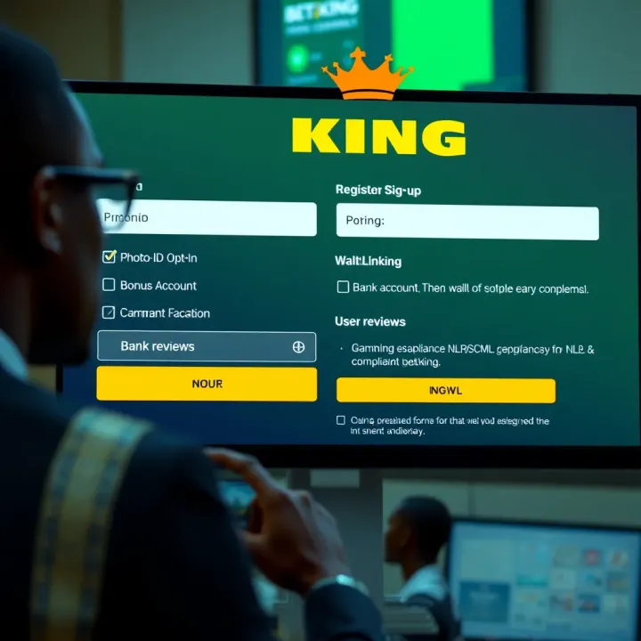 User navigating BetKing mobile platform highlighting key features for live score tracking