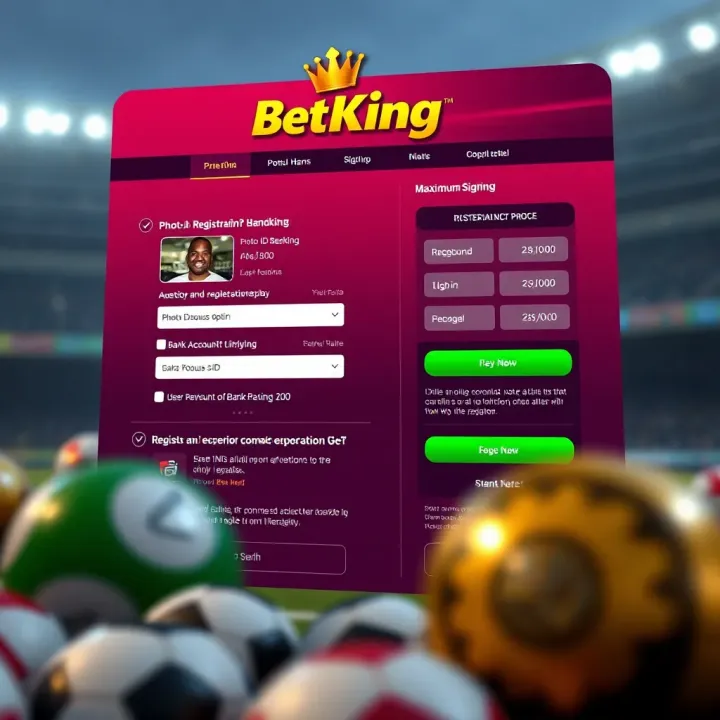 User entering registration details on BetKing online platform