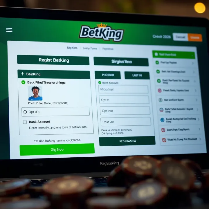 Colorful icons representing payment methods and bonus offers on BetKing platform