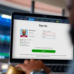 Conceptual graphic showing Nigerian bettors accessing sports predictions via a digital platform