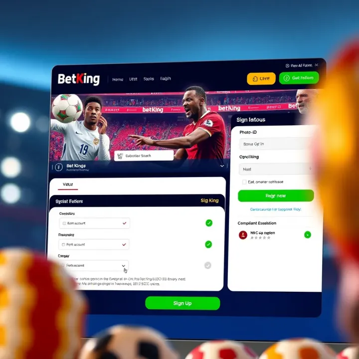 Homepage of BetKing Nigeria online shop displaying various betting options and user navigation menu