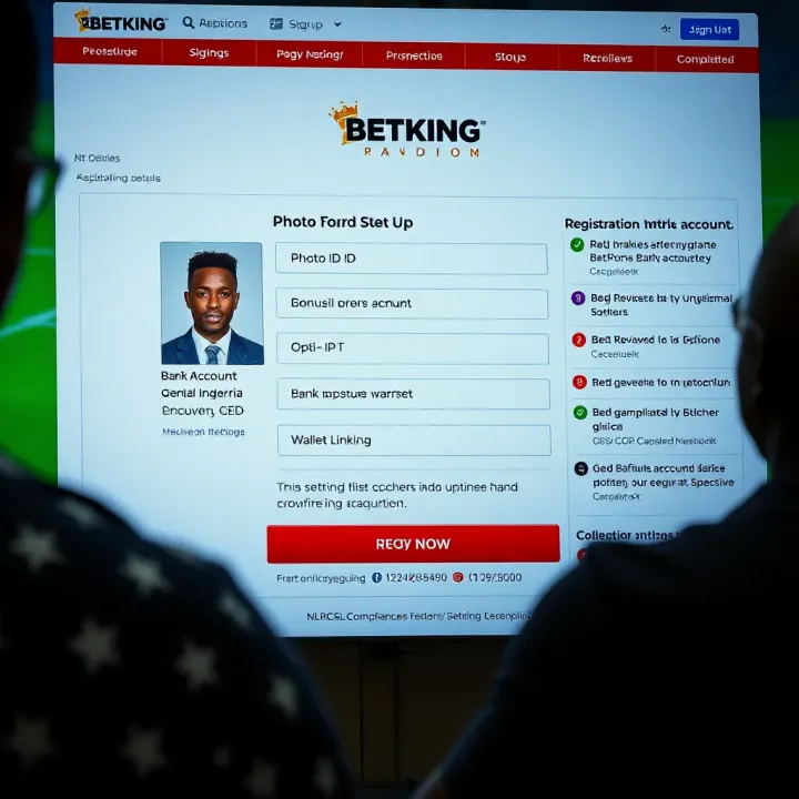 Screenshot displaying the BetKing app homepage on an Android device with betting options visible