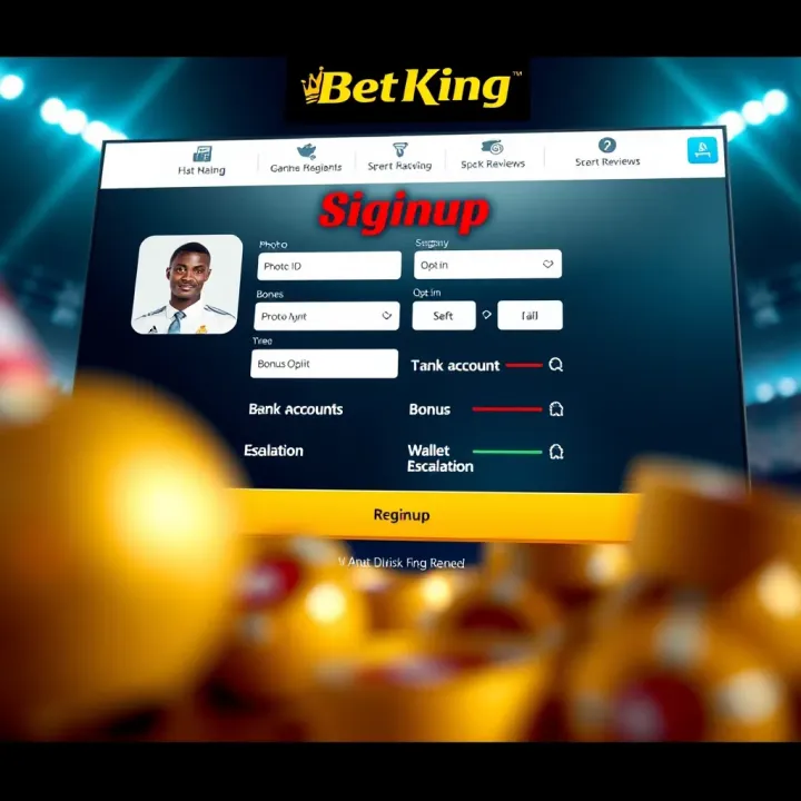 BetKing app interface showing Nigerian user dashboard