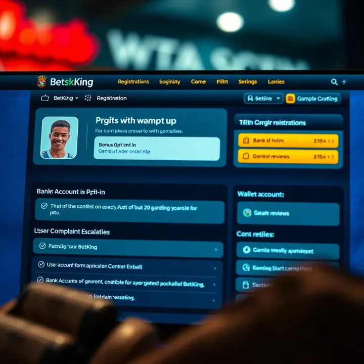 Customer support representative assisting with online betting service