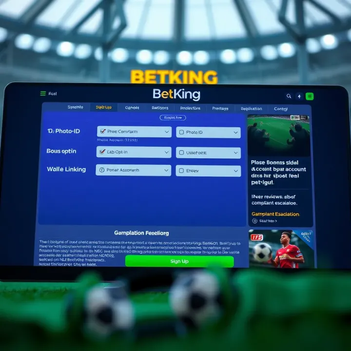 Mobile phone displaying BetKing app interface with code entry screen
