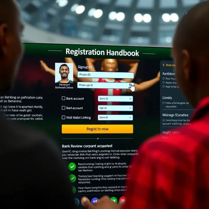 BetKing registration page on a mobile device displaying account creation form