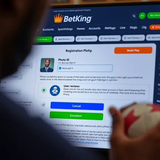 User filling out registration form on BetKing Nigeria website