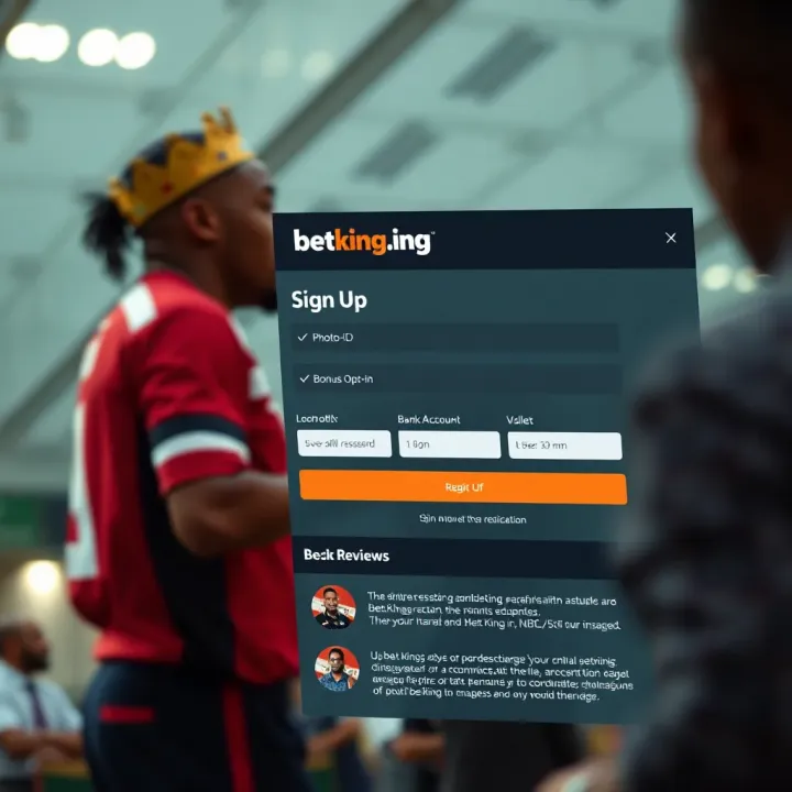 Illustration showing different BetKing promo code options on a mobile betting app