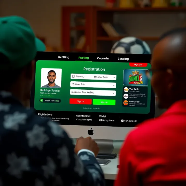 User interacting with BetKing mobile app, viewing live updates and in-play betting features