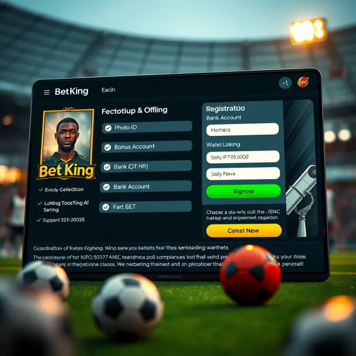 Digital interface displaying popular Nigerian sports betting platforms with currency symbols and match odds