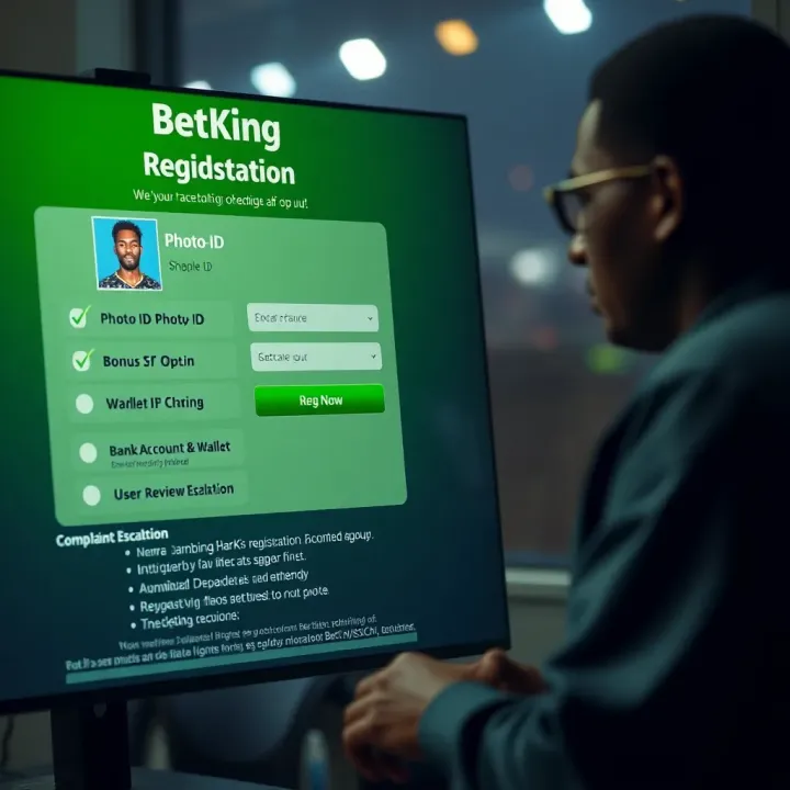 User interface of BetKing desktop platform showing sports betting options