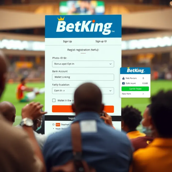 Mobile phone displaying Betking sportsbook app with Nigerian Naira currency options