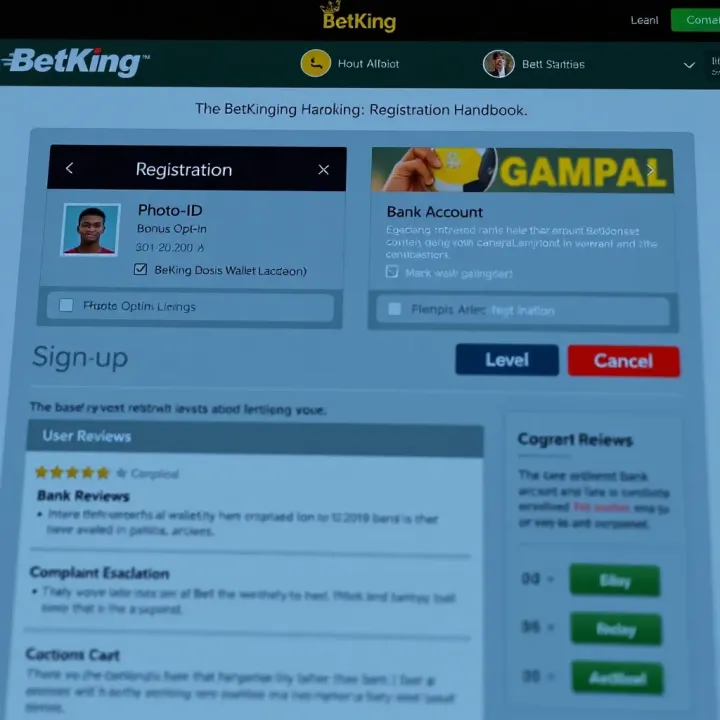 Illustration of a smartphone displaying the registration form for the Old BetKing mobile platform