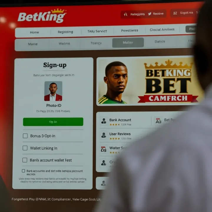 User interface of BetKing mobile website showing coupon redemption options and promotional offers