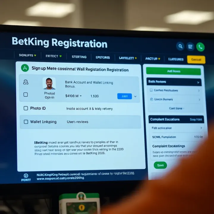 Mobile phone displaying BetKing registration interface for shop owners
