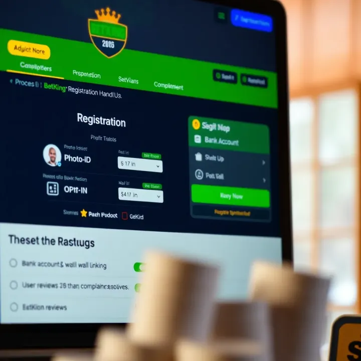 Registration Screen on BetKing App for Lucky Jet Game User navigating registration form on the BetKing app with clear fields for personal details and account setup