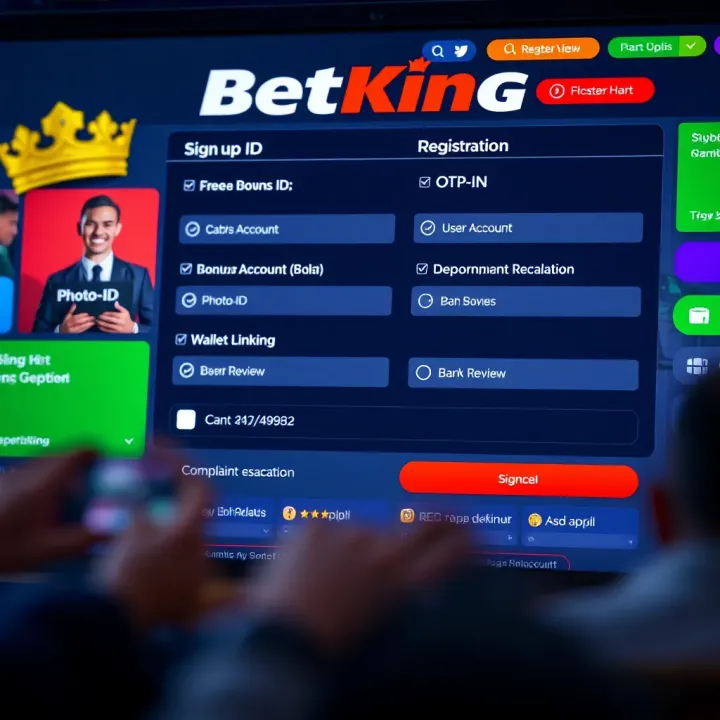 User navigating the BetKing Token App interface on a smartphone in Nigeria