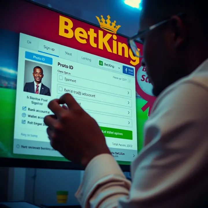 Secure login screen of BetKing Token App highlighting authentication features